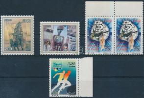 1987-1988 3 db bélyeg, 1 db sor Mi 928-929, 966, 970