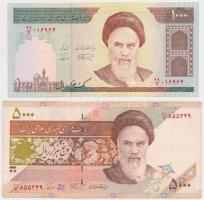 Irán 1992- 1000R + 1993- 5000R T:I-,III Iran 1992- 1000 Rials + 1993- 5000 Rials C:AU,F