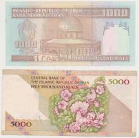 Irán 1992- 1000R + 1993- 5000R T:I-,III
Iran 1992- 1000 Rials + 1993- 5000 Rials C:AU,F