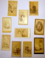1860-1890 Régi fénykép: Gyermekképek (10db)