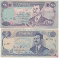 Irak 1980. 10D + 1990. 25D + 1994. 100D + 1995. 250D T:III Iraq 1980. 10 Dinars + 1990. 25 Dinars + 1994. 100 Dinars + 1995. 250 Dinars C:F