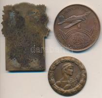 ~1930-1940. "Magyar Főiskolai Sportegyletek Egyesülése" Br emlékérem "LUDVIG, BP. THÉ...