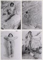 cca 1970 Sziklás hegyek amazonja, 10 db finoman erotikus fénykép, 9x13 cm / cca 1970 10 erotic photos, 9x13 cm