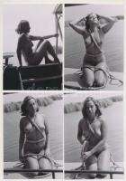 cca 1980 Hajókázás a Velencei-tavon, 10 db finoman erotikus fénykép, 9x13 cm /
cca 1980 10 erotic p...