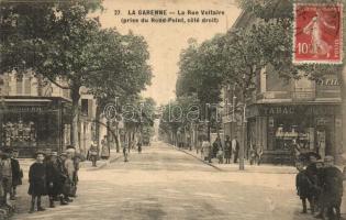 La Garenne, Rue Voltaire / street, tobacco shop, lingerie shop