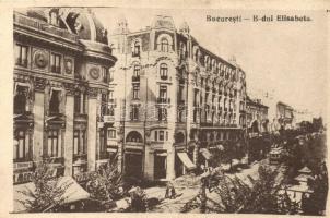 Bucharest, Bucuresti; Boulevard Elisabetta, tram