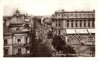 Bucharest, Bucuresti; Boulevard Elisabetta, trams