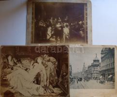 1860-1930 Régi fényképek: Társasképek (5db), mellképek (3db), városképek (2db), összesen 10db