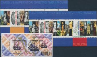 2000-2008 10 db bélyeg és 5 blokk 2 stecklapon 2000-2008 10 stamps and 5 blocks
