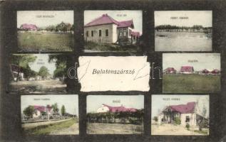 Balatonszárszó, vasútállomás, pihenő, Hollós nyaraló, villák, fürdőkabinok, Nelli-lak, Oser nyaralók (EK)