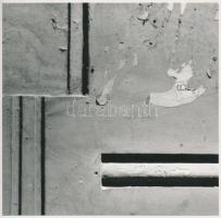 cca 1985 Molnár Csikós Virág jelzés nélküli vintage fotóművészeti alkotása, 17x18 cm