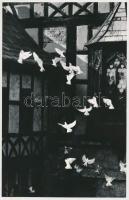 cca 1970 Horváth Lajos feliratozott, vintage fotóművészeti alkotása, 22x14,5 cm