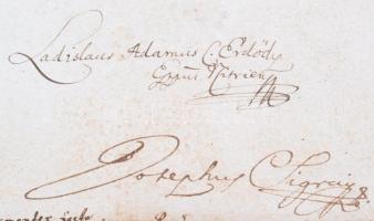 1724 III. Károly magyar király kinevező oklevele lázi Ghillányi György báró (?-1681) részére magyar ...