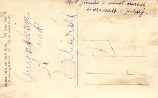 1915 I. világháborús magyar katonák csoportképe, 1. menetszázad 4. szakasz 1. és 2. raj, Schaffer Ár...