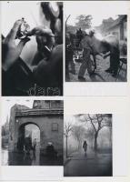 cca 1960 Kecskeméti életképek, városképek, Dezső Pál kecskeméti fotóművész hagyatékában levő 7 db ré...