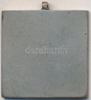 ~1920. "A Magyar Athletikai Szövetség Díja" ezüstözött fém díjérem füllel (30,5x30,5mm) T:...