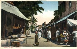 Zanzibar, Native street, shops, merchants, folklore