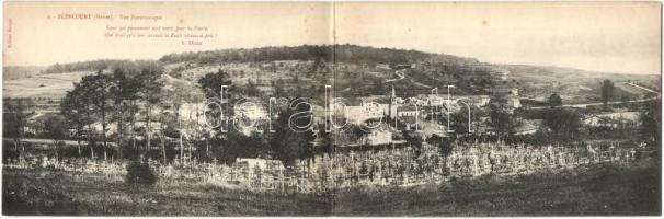 Blercourt, cemetery, panoramacard