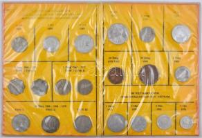 Indokína, Vietnam: 55db-os fémpénz gyűjtemény 2db albumban T:vegyes
Indochina, Vietnam: 55pcs of co...
