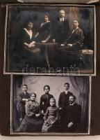 Egy polgári család fotóalbuma. 1890-1940 ig tartó időszak fotói dátumozva, összesen kb 70 fotó album...