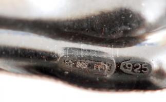 Ezüst (Ag.) fűszertartó tálka, jelzett, nettó:10 g, 4,5×4 cm