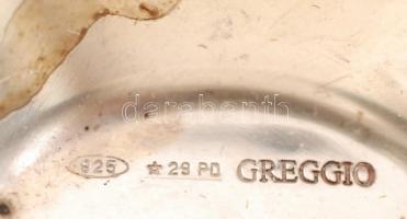 Ezüst (Ag.) kis tálka, jelzett, nettó:19 g, 5×5 cm