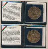 Kiss Nagy András (1930-) 1973. "Magyar Nemzetért / Erdély" (5x) Br emlékérmek, mind tokban...
