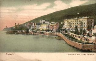 4 db RÉGI városképes képeslap, Volosca, Abbázia, Ragusa, Cirkvenica, egyes minőség / 4 old town-view...