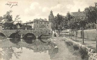 4 db RÉGI városképes képeslap, Volosca, Abbázia, Ragusa, Cirkvenica, egyes minőség / 4 old town-view...