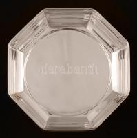 Ezüst (Ag.) tál, jelzett (Groggio), nettó:212 g, 15×15 cm