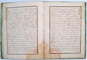 1834 Győr vármegye közgyűlésének a Dobos család nemességleveléről készült hiteles másolata, könyv al...
