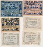 Ausztria / Donautal 1920. 6db klf szükségpénz + Gmunden 1920. 10h + 20h + 50h T:I-,II,III
Austria /...