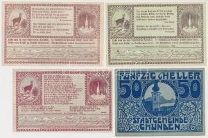 Ausztria / Gmunden 1920. 10h + 20h + 50h + Admont 1920. 40h + 60h + 80h + Aistersheim 1920. 20h + Al...