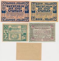 Ausztria / Gmunden 1920. 10h + 20h + 50h + Admont 1920. 40h + 60h + 80h + Aistersheim 1920. 20h + Al...