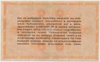 1946. 100.000.000AP sorozat- és sorszám nélkül T:restaurált