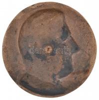 Eölvedy-Gachal József (1889-1974) 1966. "Dr. Kiss Gyula" egyoldalas öntött Br plakett (147...