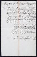 1807 Kivonat Győr város bírói jegyzőkönyvéből adósságmegfizetés tárgyában, felzetes viaszpecséttel