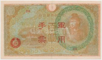 Hongkong / Japán megszállás 1945. 100Y T:III  Hong Kong / Japanese occupation 1945. 100 Yen C:F