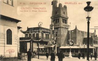1910 Brussels, Bruxelles; Exposition, Pavilions of French Colonies; Indo-China and Africa (Rb)