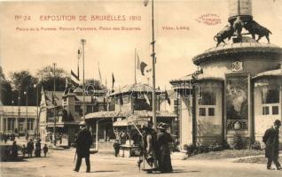 1910 Brussels, Bruxelles; Exposition, Palace of Women, pastry patrons and ice cream (Rb)