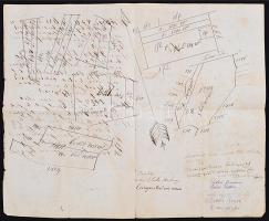 1868 Hont vármegye törvényszéke által kiállított örökösödési bizonyítvány a hozzá tartozó helyrajzi ...