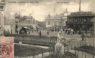 1905 Liege, Exposition universelle, Jardin des Vennes / garden, Central Buffet restaurant