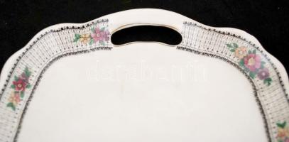 cca 1930 Viktória csehszlovák porcelán reggeliző tálka. Hibátlan / Czechoslovakian China plate  41x1...