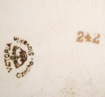 cca 1930 Viktória csehszlovák porcelán reggeliző tálka. Hibátlan / Czechoslovakian China plate  41x1...