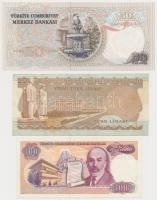 Törökország 1974. 20L + 1976. 50L + 1984. 100L T:I,II,III
Turkey 1974. 20 Lira + 1976. 50 Lira + 19...