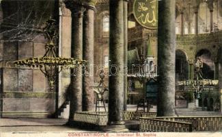 Constantinople, Interior of St. Sophie mosque (EB)