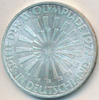 NSZK 1972G 10M Ag "Olimpia / Spirál" T:2 
FRG 1972G 10 Mark Ag "Olympic Games Munich...