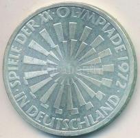 NSZK 1972J 10M Ag "Olimpia / Spirál" T:2 
FRG 1972J 10 Mark Ag "Olympic Games Munich...