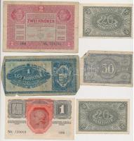10db-os vegyes magyar korona bankjegy tétel T:vegyes