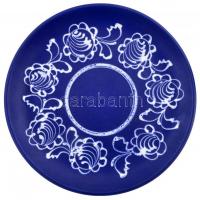 Kék-fehér kerámia tál és kancsó, jelzettek, hibátlanok, m: 13 cm, d: 25 cm